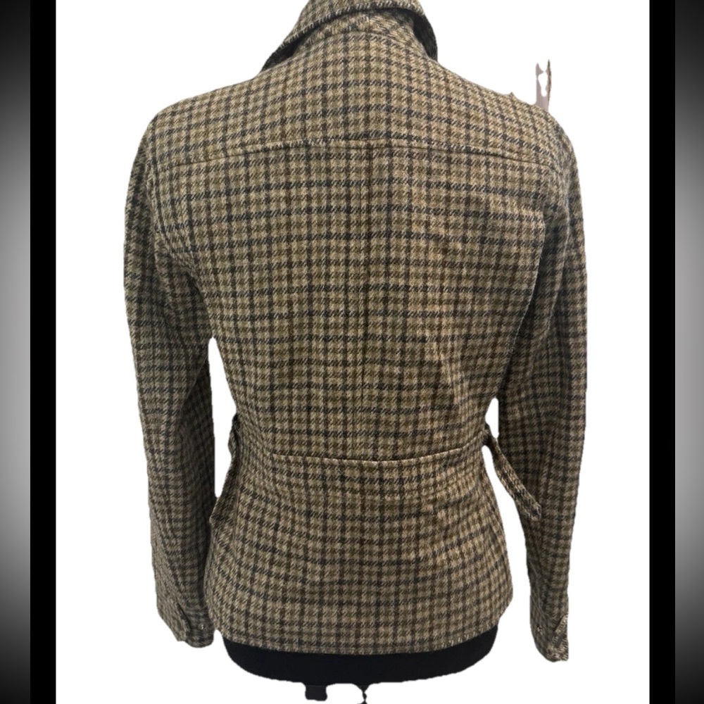 Lauren Ralph Lauren Vintage 100% Wool Houndstooth Jacket Blazer Womens Size 4 - Picture 5 of 14